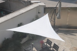 3*3*3M 5*5*5M 160GSM <span class=keywords><strong>voile</strong></span> de pare-soleil imperméable en tissu polyester - Product Image 5
