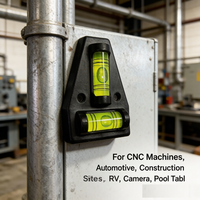 Niveau à bulle magnétique miniature B1087, forte adsorption pour machines CNC, chantiers de construction, camping-cars