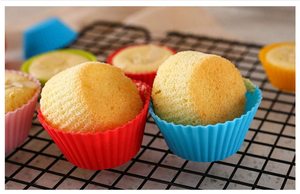 12 gói tái sử dụng Silicone 2.75 inch Cupcake Muffin Lót không dính <span class=keywords><strong>Baking</strong></span> Cup cho Đảng bánh công cụ - Product Image 4