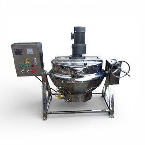Olla Industrial de Gran Capacidad con Calentamiento Eléctrico para Mezclar Mermeladas, Salsas, Sopas y Otros Alimentos - Product Image 1