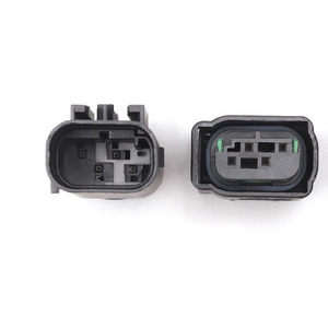 Connecteur de capteur d'oxygène à 4 broches, pour voitures Volkswagen et Bmw, terminal mâle et femelle en plastique noir - Product Image 3