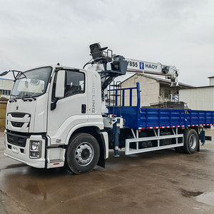 Grúa HAOY de 6 y 8 Toneladas, Recta, de 6 Brazos, Montada en Camión, con Plataforma Compartida AUGER - Product Image 2