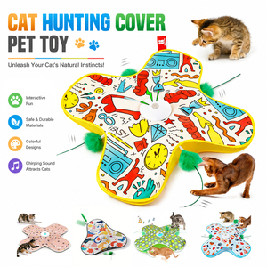 Juguete Interactivo Inteligente para Gatos, Silencioso y de Primera Calidad, con Varita Giratoria Automática y Cubierta para Gatos de Interior, para Aliviar el Aburrimiento - Product Image 1