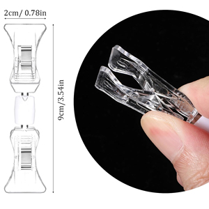 Clips transparents en plastique pour l'affichage des étiquettes de marchandises en supermarché, clips rotatifs pour l'affichage des promotions - Product Image 6