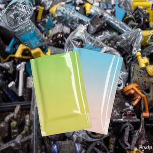 100 pièces de sacs sous vide de qualité supérieure en aluminium métallisé brillant dégradé, à trois côtés scellés, recyclables, de qualité alimentaire - Product Image 3