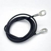 Câble de gymnastique 1.4M-5M, corde métallique, en acier robuste, pièces de rechange pour la gymnastique à domicile, accessoires de poulie Dia de 5mm 6mm
