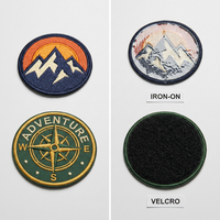 Écussons brodés personnalisés en gros avec support thermocollant pour équipement tactique et vestes de pilote