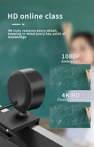 웹캠 1080p 뷰티 카메라 USB2.0 온라인 클래스 컴퓨터 카메라를 위한 강력한 저조도 및 내장 마이크