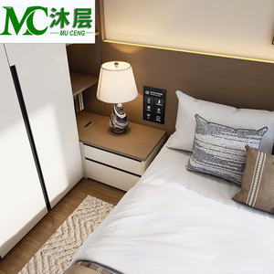 Buffet de garde-robe intégré moderne personnalisé avec étagères de miroir de conception de penderie pour le stockage de vêtements planificateur de chambre à coucher - Product Image 2