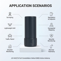 Antenne GNSS Hélice Ultra Légère et Compacte Multi-Constellation Haute Précision JS-HAC27A RHCP Étanche IP65 16,7g SMA Mâle