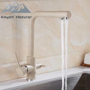 Современный кухонный смеситель с двойной ручкой - Product Image 3