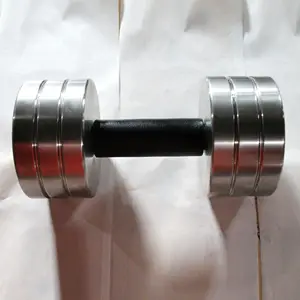 Super quality custom logo commercial 304 stainless steel flexible rotating dumbbells weights set