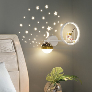 Lampada da parete con testiera a LED 3000K-4000K-6000K lampada da comodino creativa per camera dei <span class=keywords><strong>bambini</strong></span> - Product Image 3