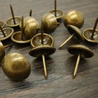 Fabricant vente en gros clous ronds en bronze 11mm punaises clous de tambour en argent meubles en bronze canapé clous à bulles en cuivre