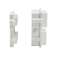 Prise modulaire ignifuge en plastique blanc pour système de barres omnibus triphasé à 5 fils, vente en gros usine