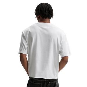 T-shirt Streetwear impression poids lourd blanc personnalisé 100% coton t-shirt hommes t-shirts Boxy surdimensionné T-Shirt recadrée t-shirt hommes - Product Image 2