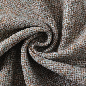 Cổ Phiếu Sẵn Sàng Anh Hàn Quốc Phong Cách Mùa Thu Mùa Đông Áo Khoác Phù Hợp Với 100% Len Tweed Vải Màu Rắn Mềm Chải Dệt Kim Áo Khoác - Product Image 6