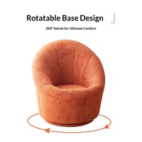 Fauteuil moderne pour enfants en forme de citrouille, chaise pivotante en tissu vert, fauteuil d'appoint relaxant pour chambre d'enfant, salon, meubles
