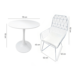 Ensemble de table à manger pour 4 personnes, ensemble de table à manger <span class=keywords><strong>en</strong></span> aluminium pour l'extérieur, ensemble de chaises de <span class=keywords><strong>salon</strong></span> pour l'extérieur, ensemble de table à manger blanche pour restaurant, <span class=keywords><strong>jardin</strong></span> - Product Image 5