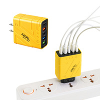 Pengisi Daya Cepat Mecha Style 22.5W PD3.1 Multi Port Tipe C dengan Cangkang ABS PC untuk Ponsel dan Tablet