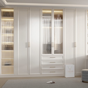 Armario de gama alta con diseño en forma de línea Tocador de Isla de madera para muebles de dormitorio domésticos o comerciales - Product Image 2