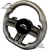 Volant pour Mercedes-Benz, personnalisé, demi-perforé, entièrement en cuir, CLS GLE W213 W238 W205 E206 W222 W223 W463 W167 G63 Classe C
