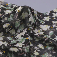 Tissu en mousseline de soie doré 30D tissu en polyester crêpe mousseline de soie pour vêtements robe femme