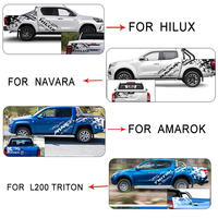 Autocollants de voiture YCSUNZ pour Hilux Navara D-max Amarok 2015-2020, autocollants graphiques en vinyle pour le côté du véhicule, accessoires personnalisés