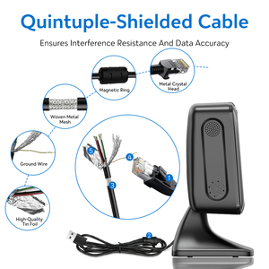 OCBS-T288 OCOM เครื่องอ่านบาร์โค้ดแบบมีสาย USB แบบรอบทิศทาง <span class=keywords><strong>สแกน</strong></span>แบบแฮนด์<span class=keywords><strong>ฟ</strong></span>รีสำหรับการจัดการสต็อกซูเปอร์มาร์เก็ต - Product Image 5