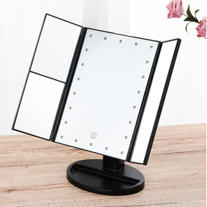 <span class=keywords><strong>Espejo</strong></span> Cosmético de Escritorio con Pantalla Táctil LED, Aumento, Doble Cara, Rotación de 180°, Plegable, Portátil, con Luz - Product Image 4