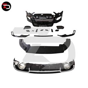 Kit carrosserie style <span class=keywords><strong>RS3</strong></span> <span class=keywords><strong>2017</strong></span> à 2020 Pare-chocs avant Grille principale Lèvre arrière pour <span class=keywords><strong>Audi</strong></span> A3 S3 Berline Avant Allroad - Product Image 2