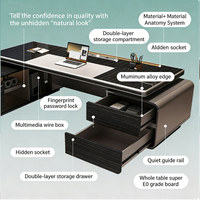 Bureau de direction avec une ambiance luxueuse et haut de gamme, bureau de manager premium, ensemble bureau et chaise de président