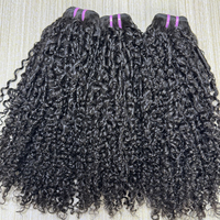 Extensiones de Cabello Humano Virgen Brasileño con Rizos Pixie, Doble Trama, Alineación de Cutículas, Brillante y Suave, Grado 10A
