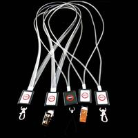 Lampu gantung warna-warni untuk lampu kilat led menyala tali lanyard leher untuk pesta klub konser vokal rapat