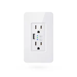 New Thông Minh Cuộc Sống Tuya Wifi Thông Minh Tường Ổ Cắm Làm Việc Với Amazon Alexa/Google Hỗ Trợ PST-PS-1607