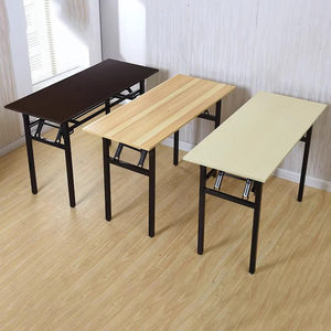 <span class=keywords><strong>Mesa</strong></span> de Conferencia Plegable Moderna, Lujosa y Duradera, <span class=keywords><strong>Mesa</strong></span> de Entrenamiento Multifuncional con Marco de Madera, Escritorio Plegable Portátil para Sala de Reuniones - Product Image 1