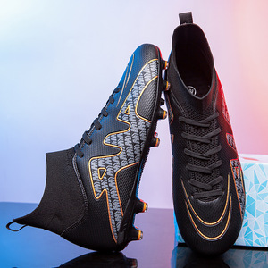 Chaussures de football style Cristiano Ronaldo, montantes, crampons AG, unisexe, tige synthétique, semelle intermédiaire EVA, doublure en mesh, semelle extérieure en caoutchouc, collection Printemps - Product Image 4
