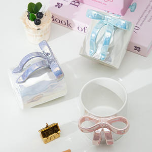 Taza de Cerámica Nórdica con Acabado Electrochapado, Capacidad de 350 ml, Reutilizable y Duradera, Diseño Encantador - Product Image 3