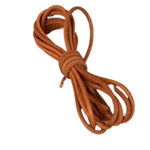 Cowhide round <b>rope</b>, handmade DIY leather <b>rope</b>, braided <b>rope</b>, jewelry <b>bracelet</b> and necklace <b>rope</b>, beaded thread - Product Image 1