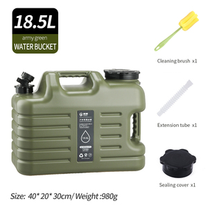 Verres en plastique de 18,5 litres de qualité alimentaire seau d'eau extérieur de grande capacité 5 gallons stockage domestique pour le <span class=keywords><strong>camping</strong></span> seau vide pur - Product Image 2