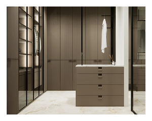 Armoire moderne de luxe, designs d'armoires, séche-linge, chambre principale, armoire double à 8 portes pour fille - Product Image 3