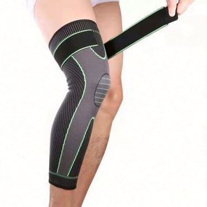 1 pièce Genouillère de compression élastique allongée à rayures, manchon de sport, protection pour l'arthrite et les douleurs articulaires, pour le volleyball - Product Image 2
