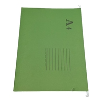 Pochette suspendue pour documents A4/FC, couleurs assorties, avec fermeture personnalisée, pour l'école, en vrac, avec logo personnalisé OUNAN