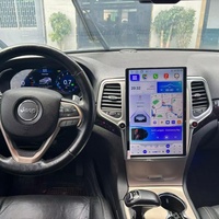 Lecteur DVD de voiture Qualcomm 14,5'' Radio Android Écran tactile Navigation GPS Carplay Android Auto pour Jeep Grand Cherokee 2014-2020
