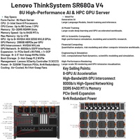 联想 ThinkSystem SR680a V4 8U 机架式服务器，配备 Xeon 6 处理器和 8 个 GPU，具有强大的 GPU 加速能力，适用于 AI 和 HPC