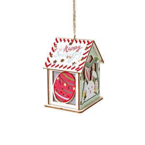 DAMAI Wooden Lighting House Decorative Creative Wood Carved Lamp Farmhouse Wooden Rabbit Ornaments Easter Gifts for Family - Product Image 5