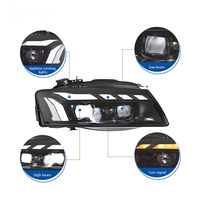 Ensemble de phares LED pour Audi A5 S5 RS5 B8 8T 2008-2012, clignotants séquentiels DRL, plug and play