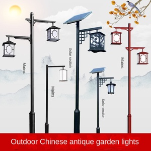 Lampadaire de jardin extérieur double lanterne LED IP66 en métal, résistant aux intempéries, avec détecteur de mouvement, lumière du jour 6000K, garantie 10 ans - Product Image 5