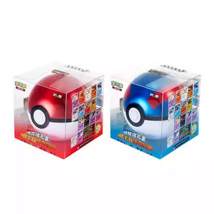 Venta al por mayor versión genuina PTCG Pikachu celebración PokeBall Anime regalo juguetes Pokemoed Ball y Pokemoned Booster Pack <span class=keywords><strong>juego</strong></span> de mesa - Product Image 1