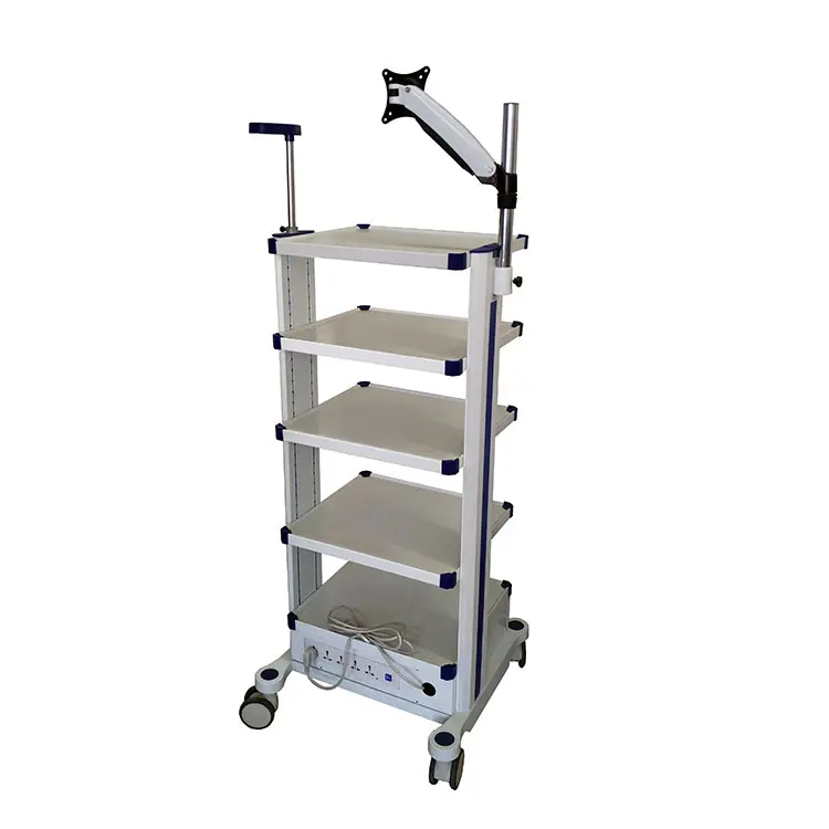 Five star hospital medical patient monitor trolley with high quality stand